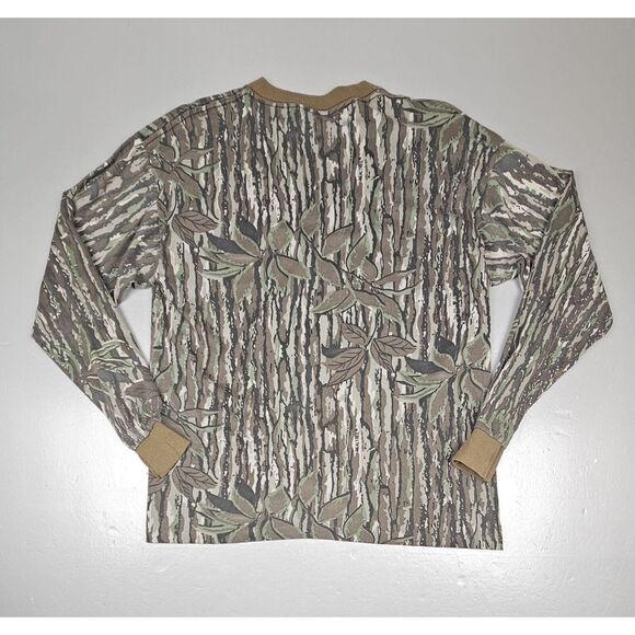 Kiwi RealTree‎ Camo Long Sleeve Shirt Mens Large Hunting Leaf Tree Bark USA. - Picture 6 of 6